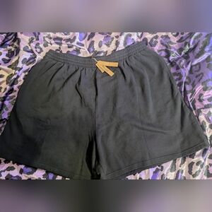 Skims Black Boyfriend Fleece Shorts (New w/Tags!)